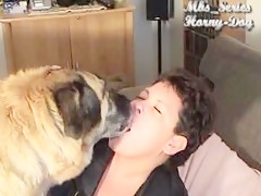 kissing my dog